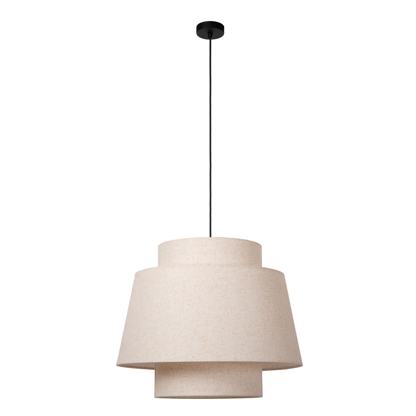 Lucide TRIBUTE - Pendant light - Ø 60 cm - 1xE27 - Cream