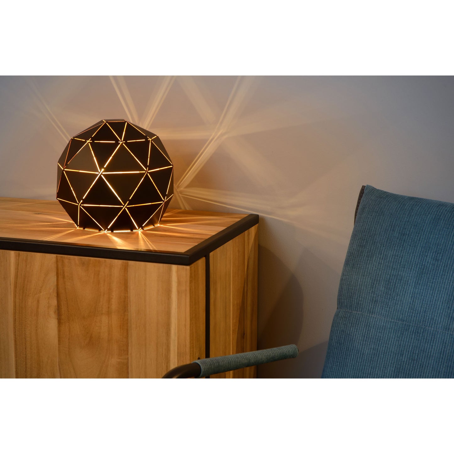 Lucide OTONA - Table lamp - Ø 25 cm - 1xE27 - Black