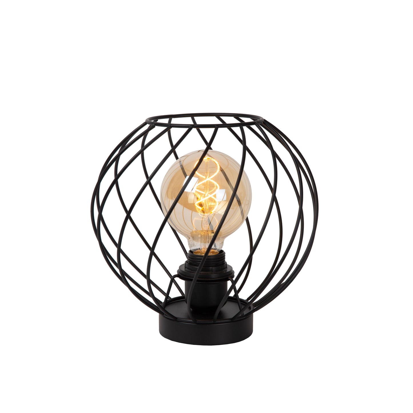 Lucide DANZA - Table lamp - Ø 25 cm - 1xE27 - Black