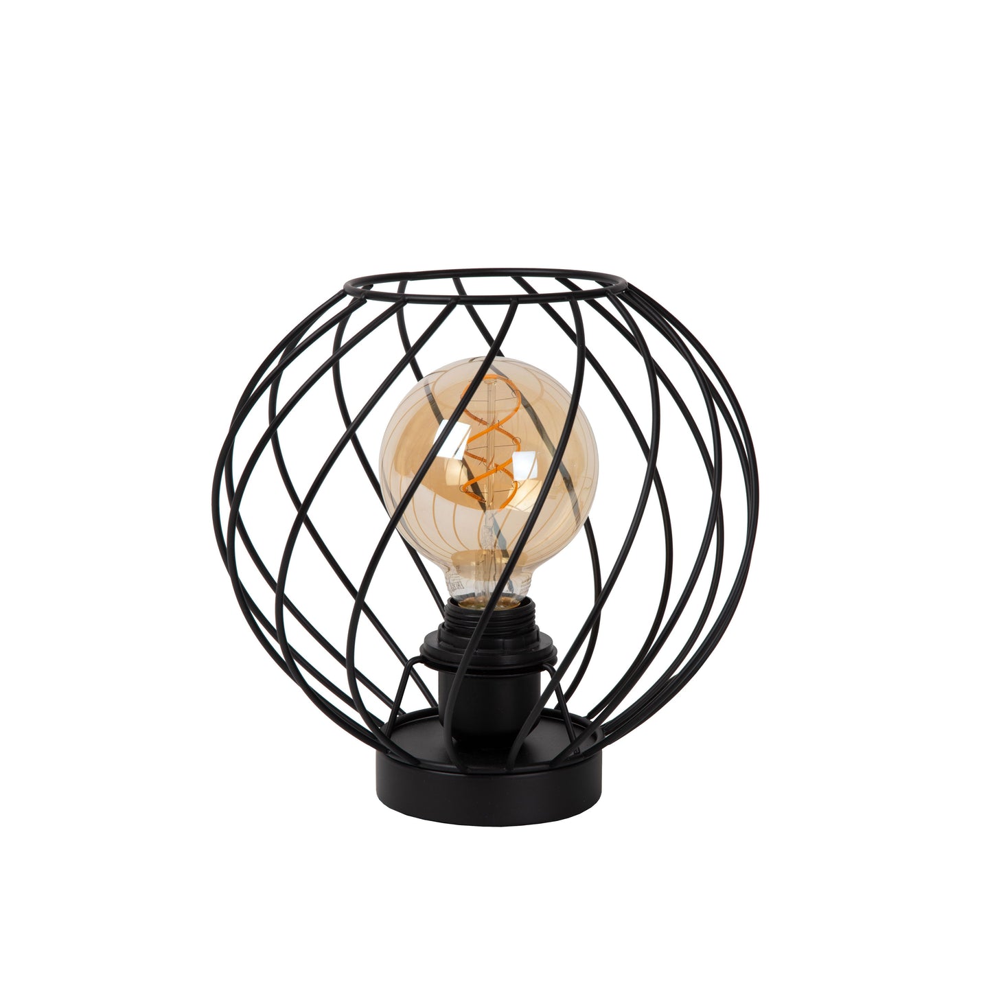 Lucide DANZA - Table lamp - Ø 25 cm - 1xE27 - Black