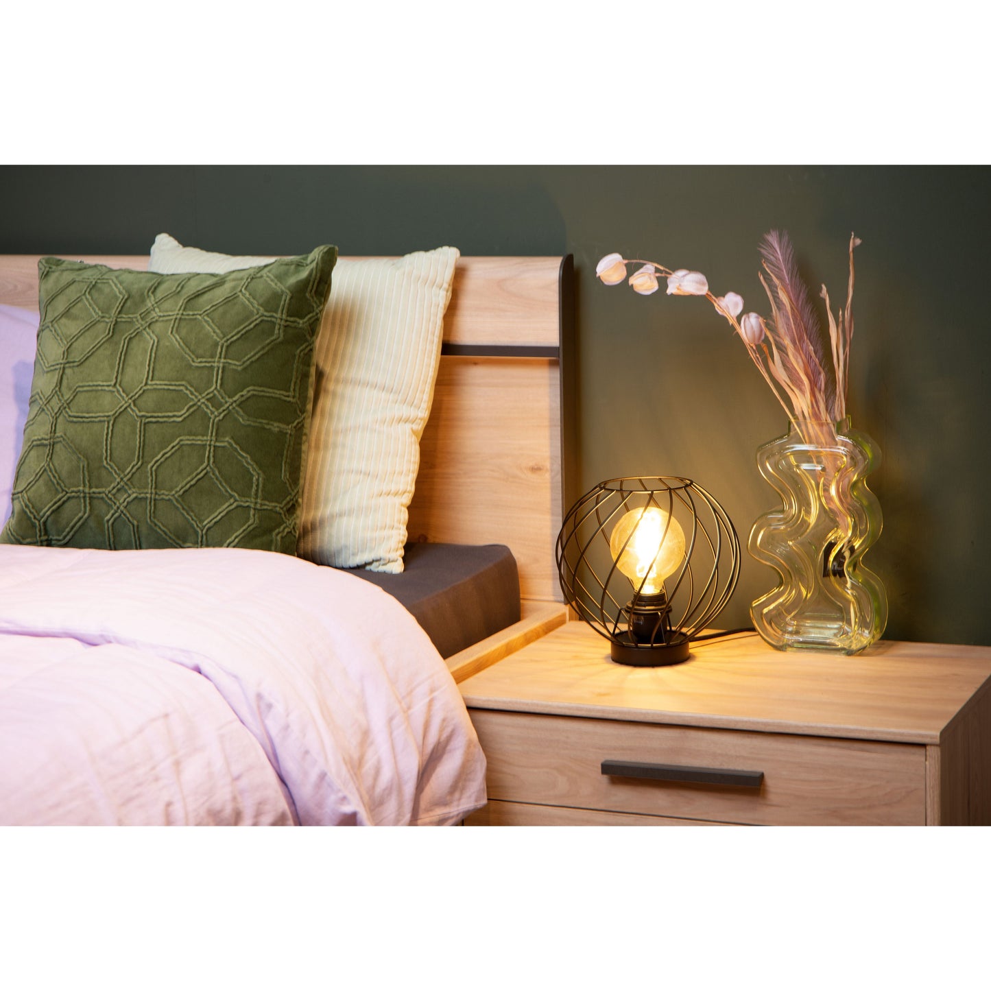 Lucide DANZA - Table lamp - Ø 25 cm - 1xE27 - Black