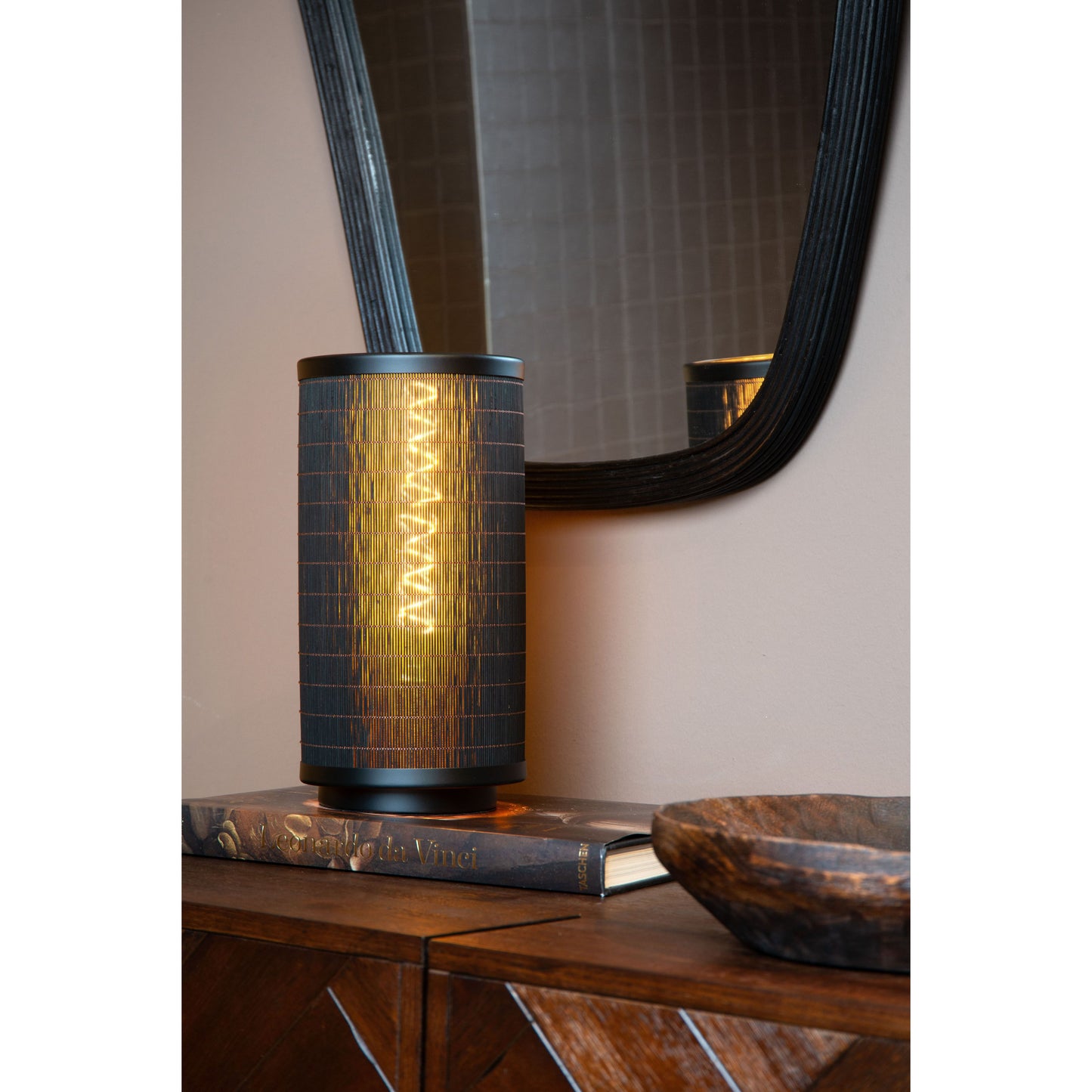 Lucide TAGALOG - Table lamp - Ø 15 cm - 1xE27 - Black