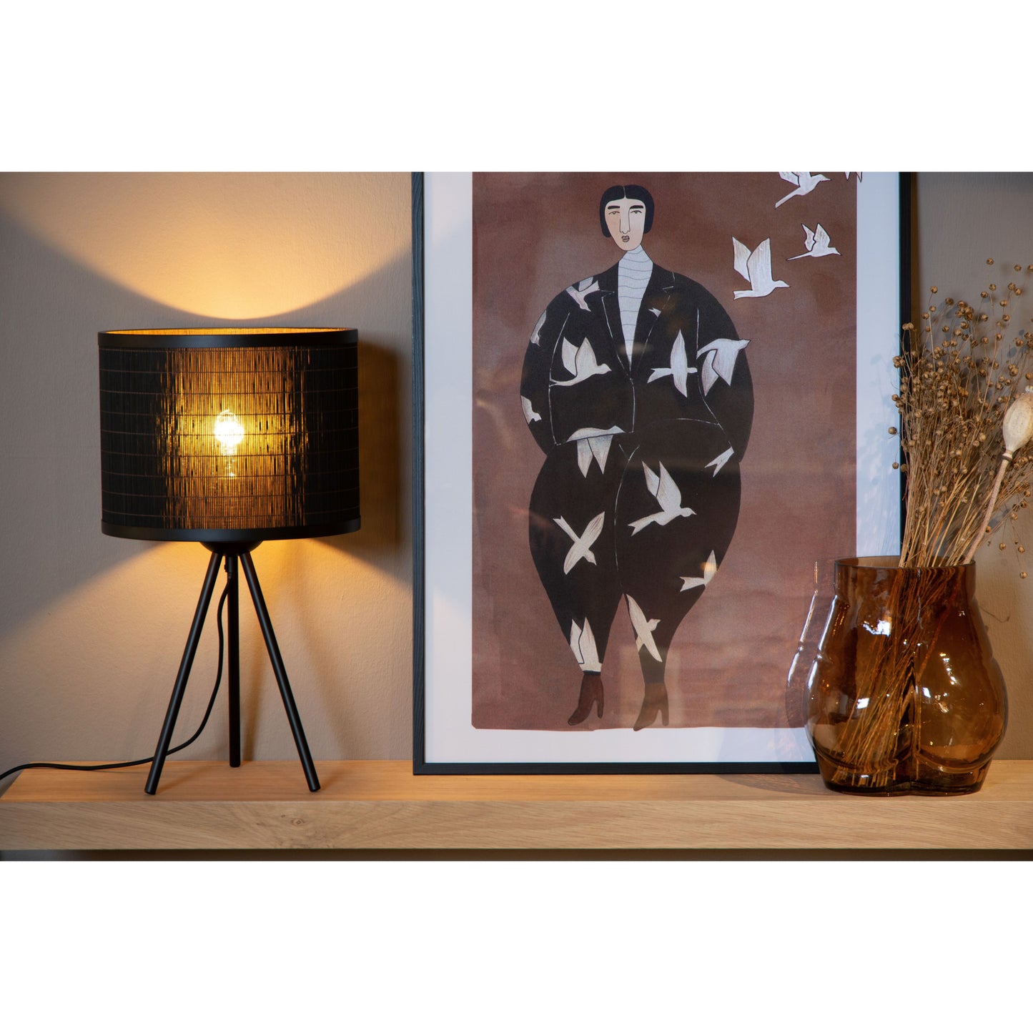 Lucide TAGALOG - Table lamp - Ø 26 cm - 1xE27 - Black