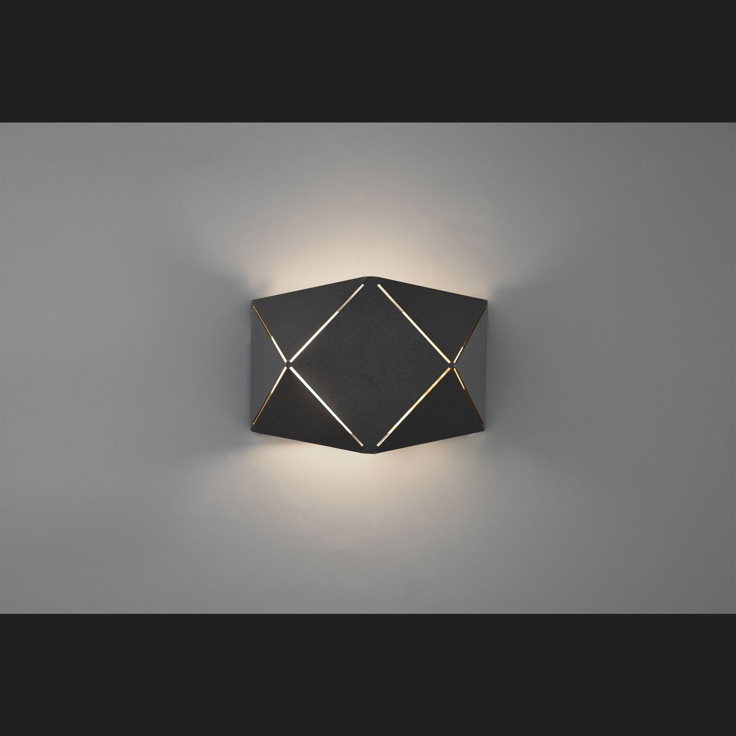 Zandor - Wall lamp - Black Matt - Trio