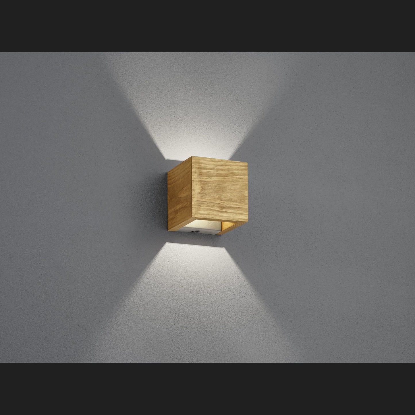 Brad - Wall lamp - Wood Coloured - Trio
