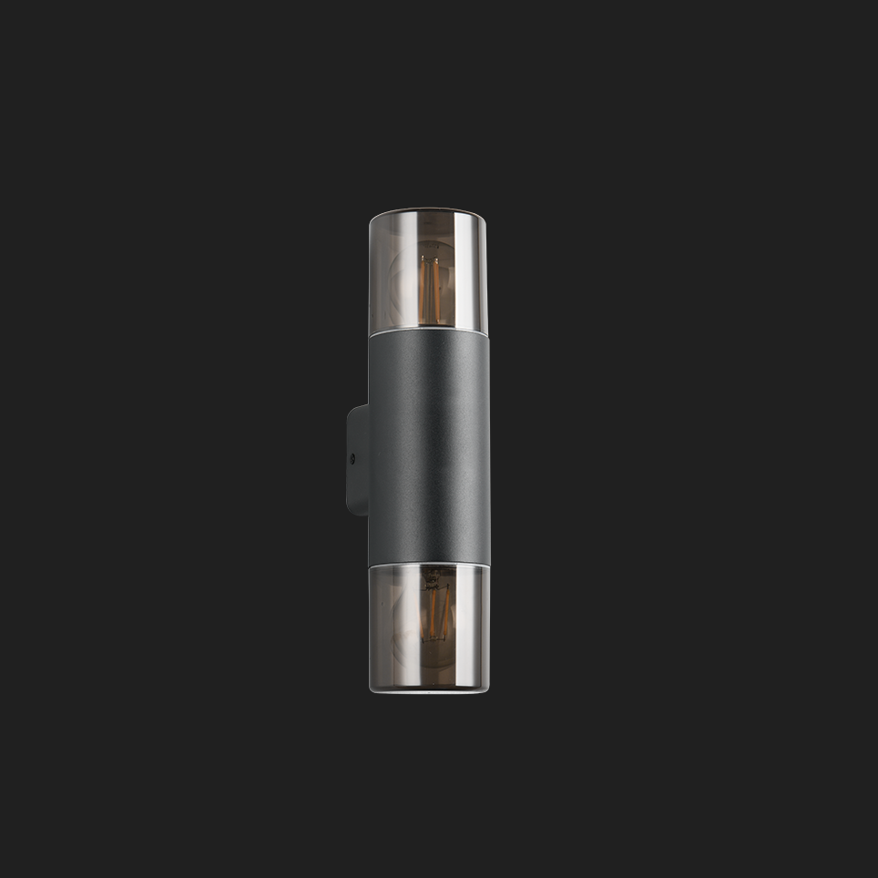 HOOSIC Wall lamp - Black Smoked Glass