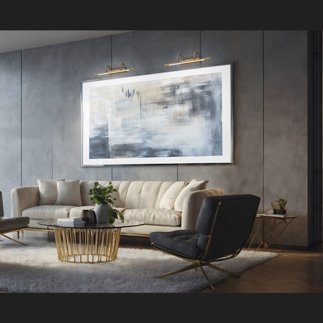 Cuadro - Wall lamp - Old Brass - Trio