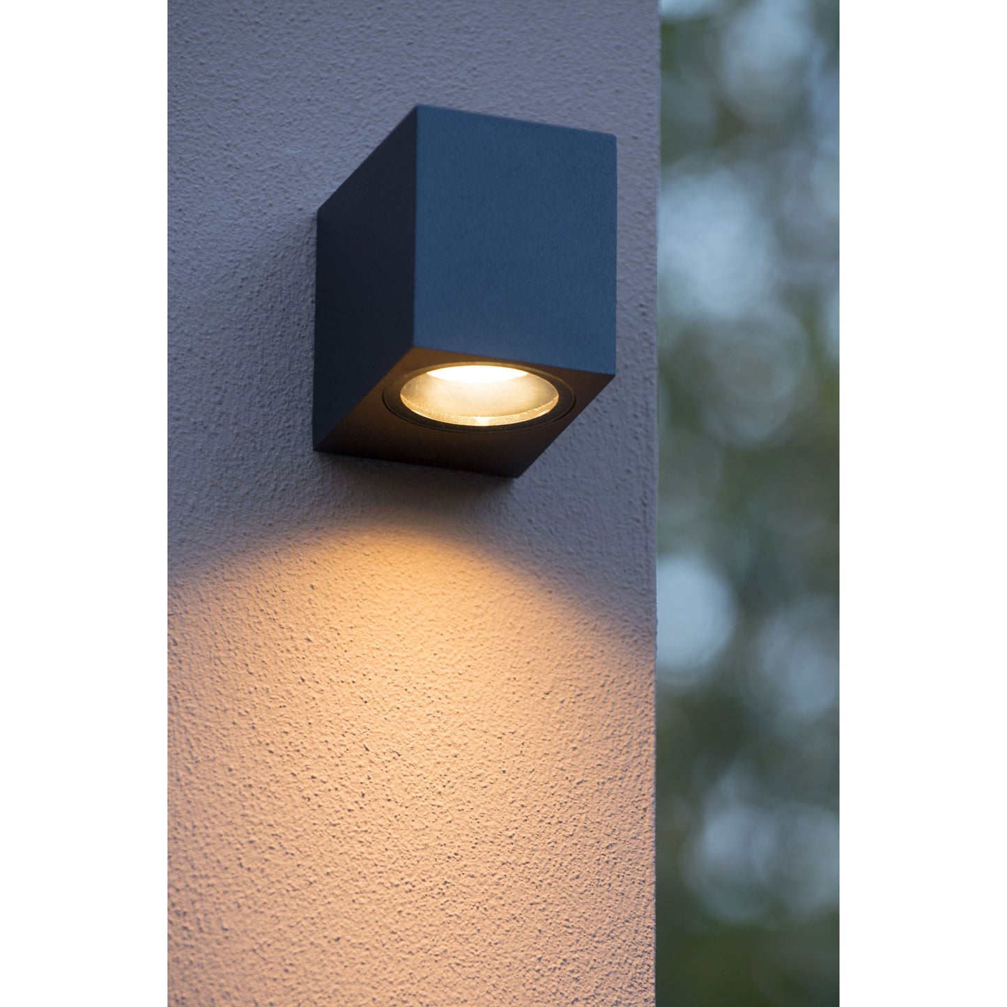 Lucide ZORA-LED - Wall spotlight / Wall light Indoor/Outdoor - LED Dim. - GU10 - 1x5W 3000K - IP44 - Black