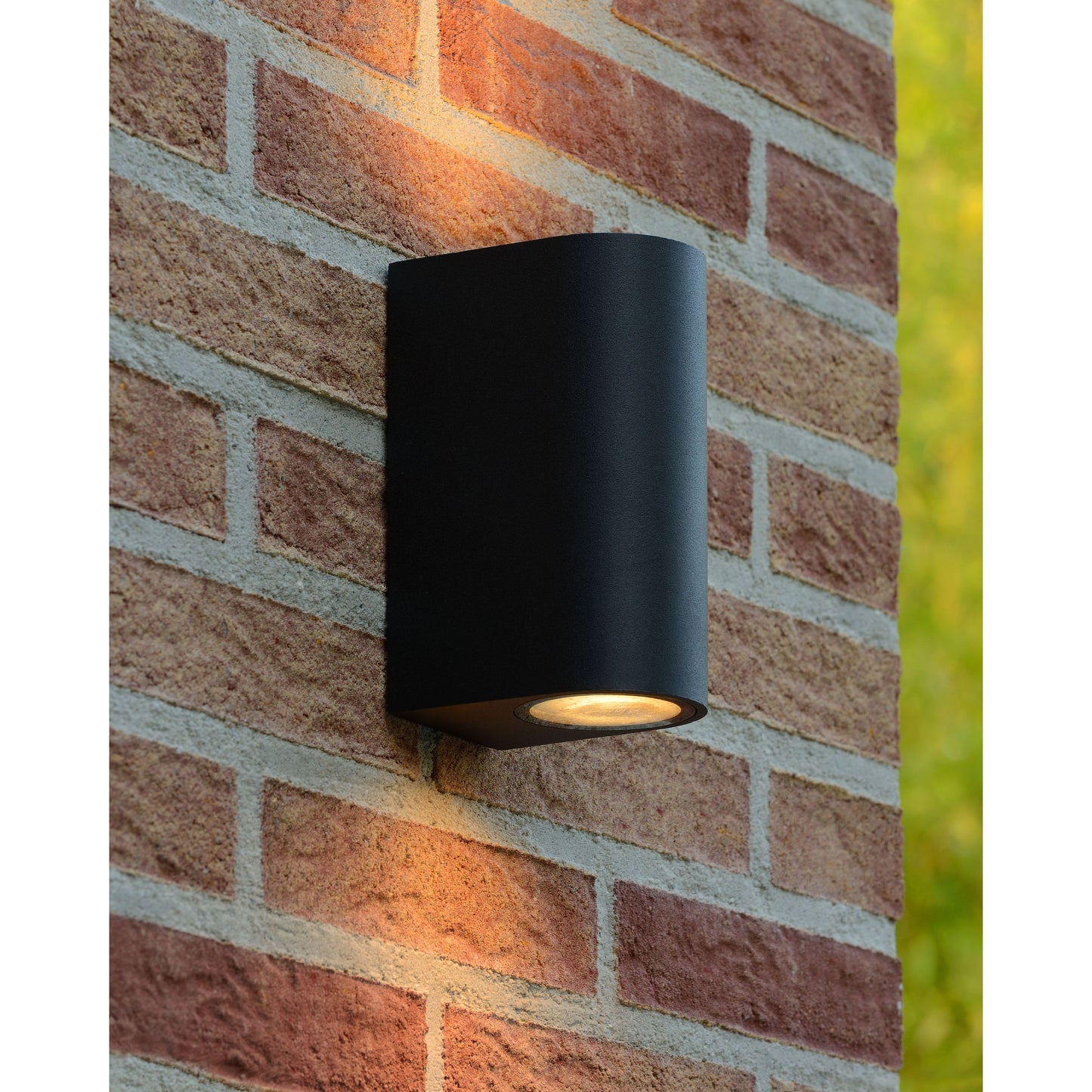 Lucide ZORA-LED - Wall spotlight / Wall light Indoor/Outdoor - LED Dim. - GU10 - 2x5W 3000K - IP44 Black