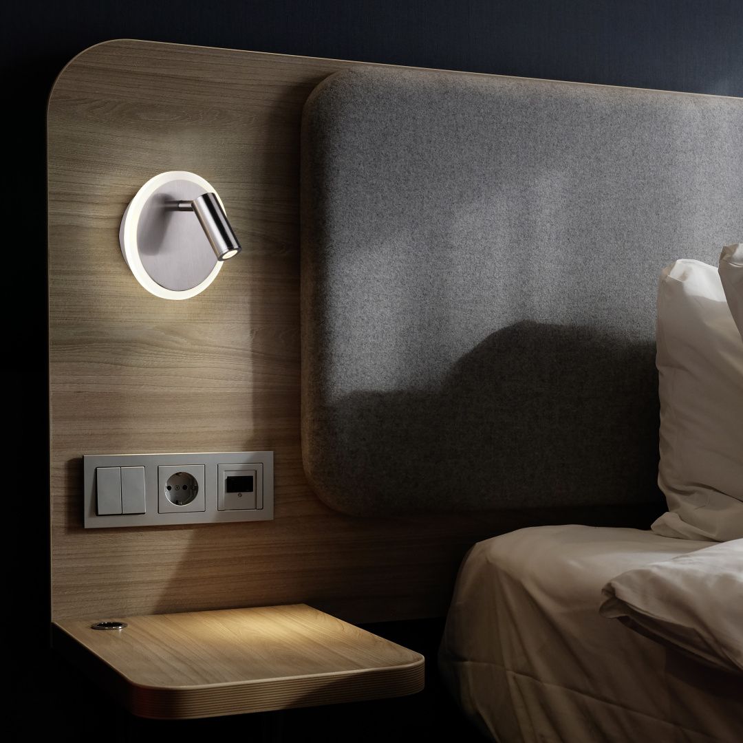 Jordan - Wall lamp - Nickel Matt - Trio
