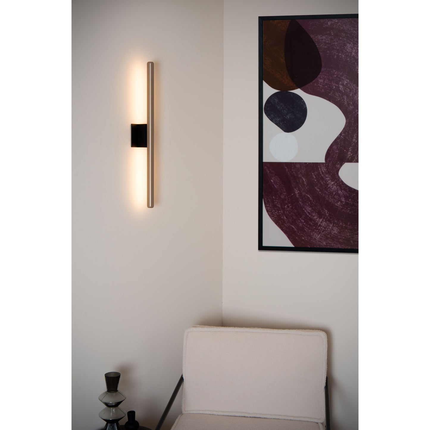 Lucide BRAGA - Wall light Indoor/Outdoor - LED - 1x11,5W 2700K - IP54 - Coffee