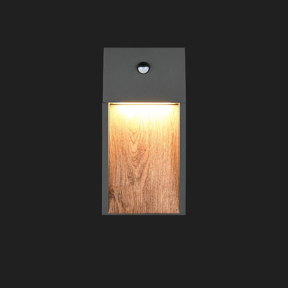 Salmon - Wall Lamp - Wood Effect - Trio - 246969135