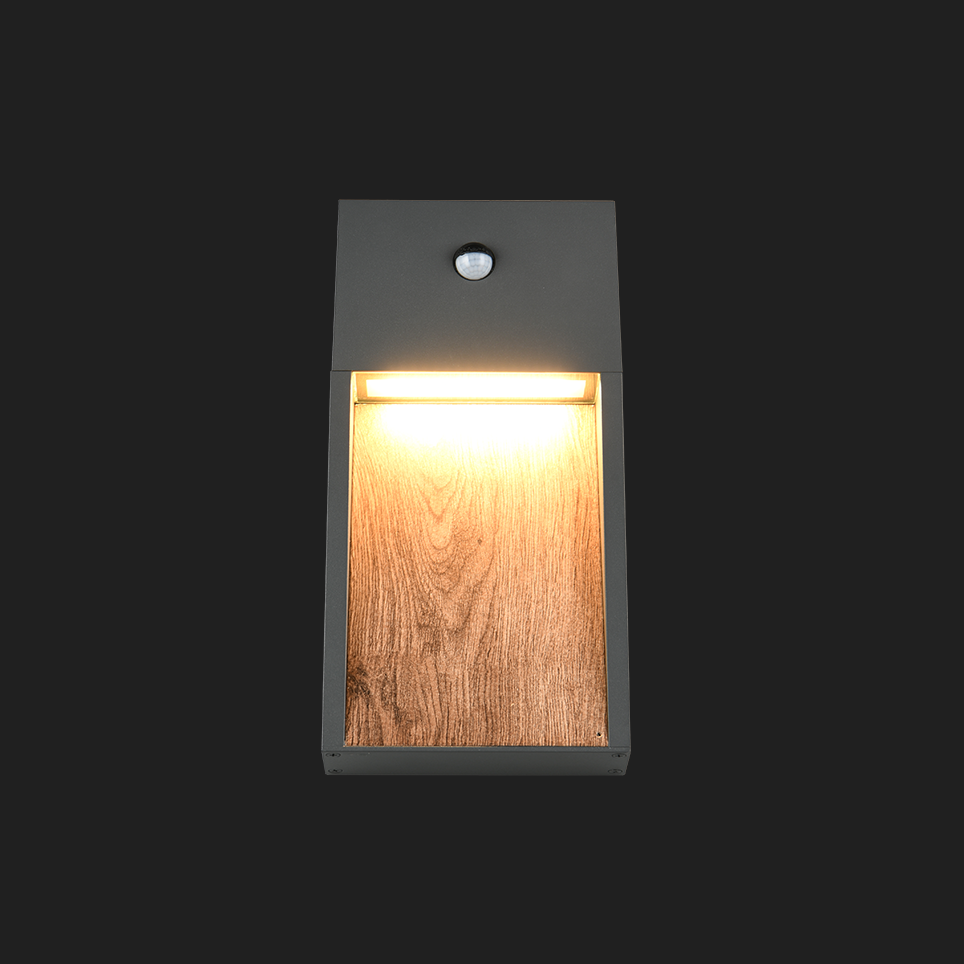 Salmon - Wall Lamp - Wood Effect - Trio - 246969135
