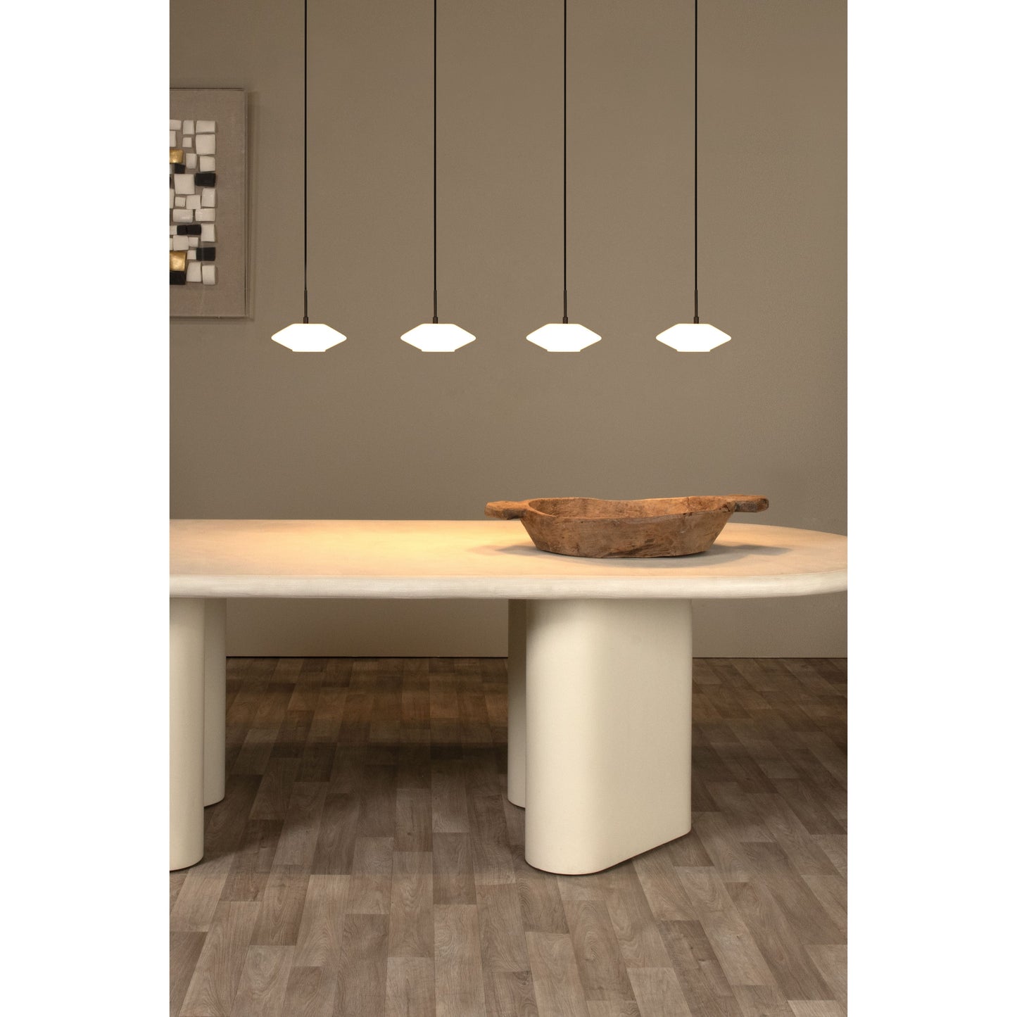 Lucide TREVOR - Pendant light - 4xG9 - Opal