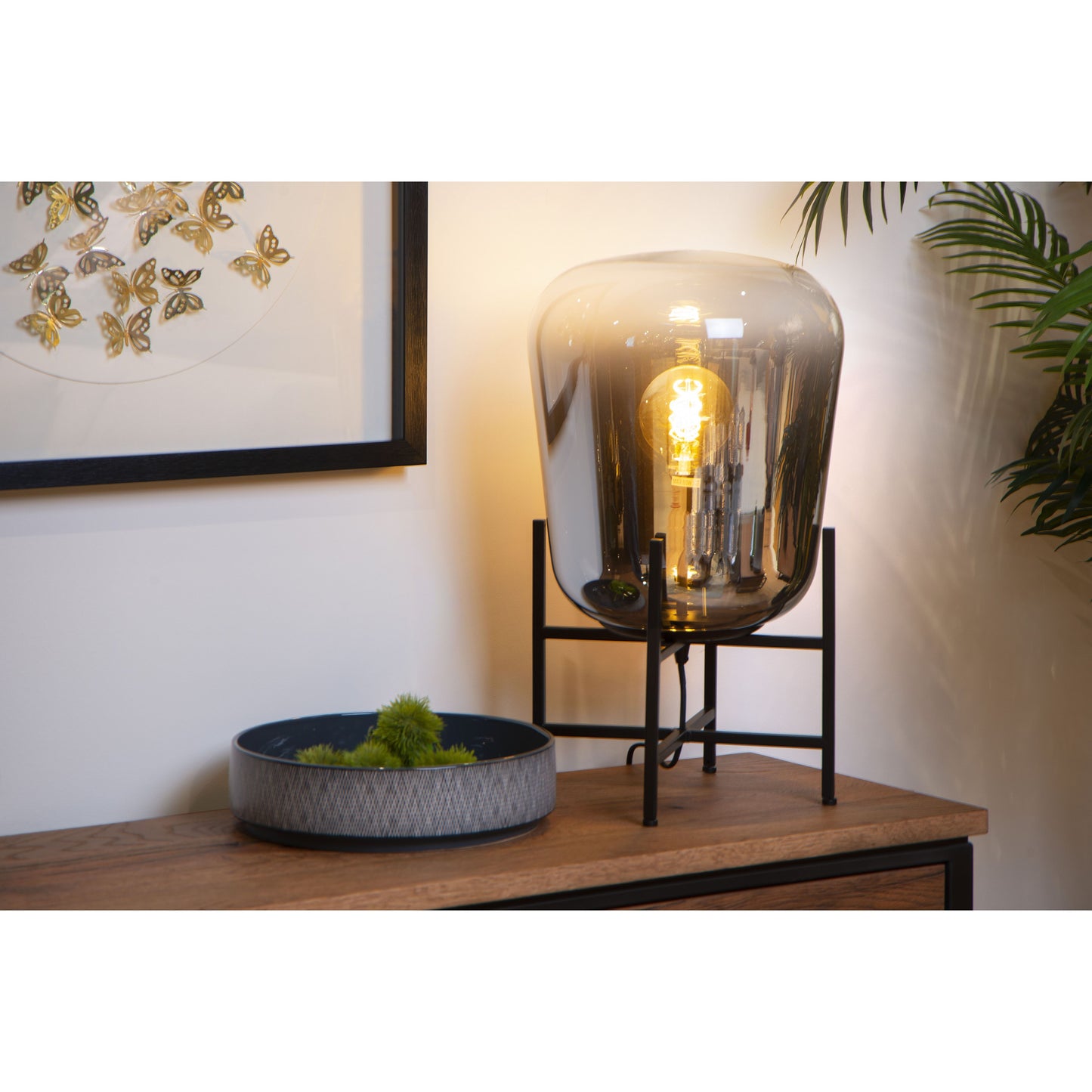 Lucide GLORIO - Table lamp - Ø 32 cm - 1xE27 - Black