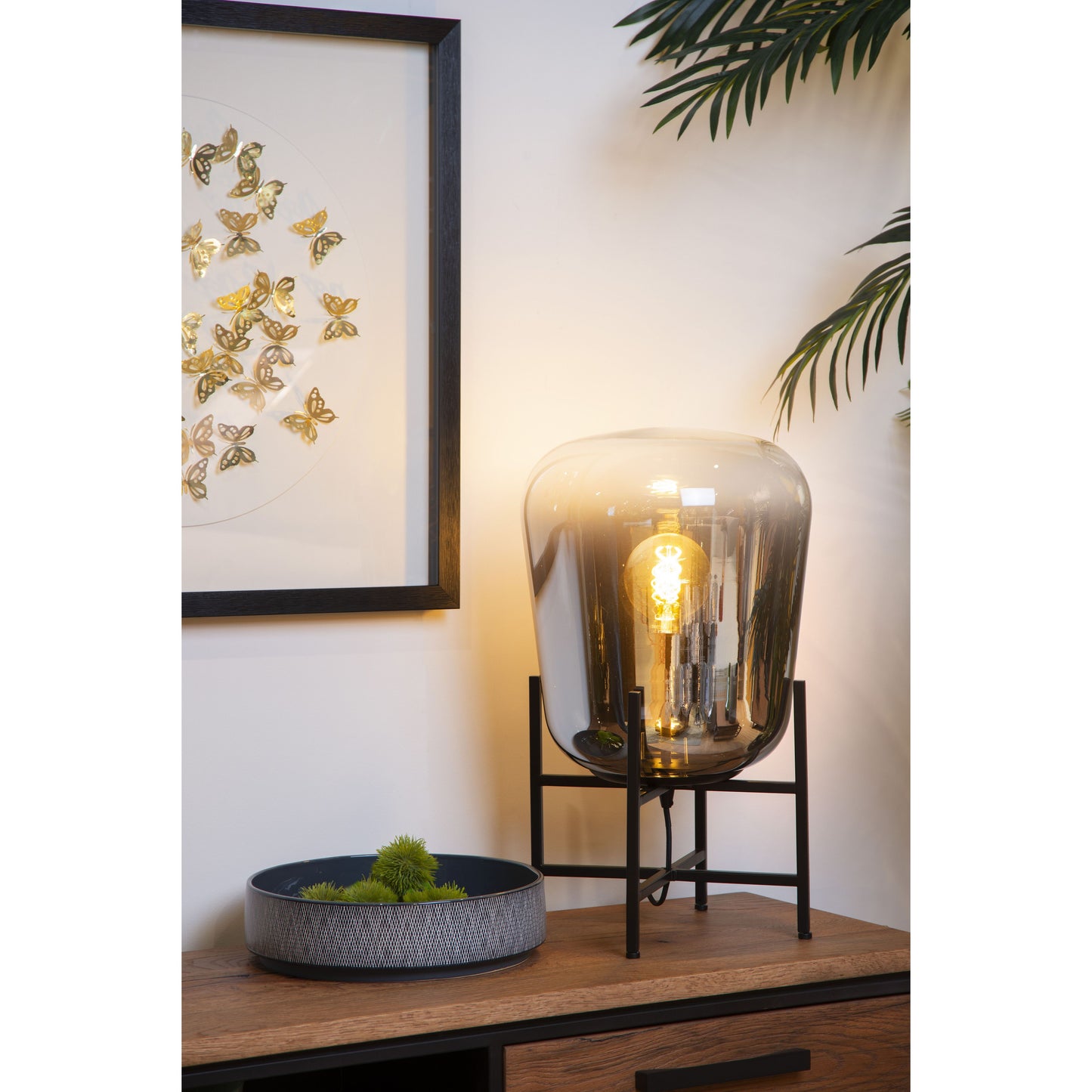 Lucide GLORIO - Table lamp - Ø 32 cm - 1xE27 - Black