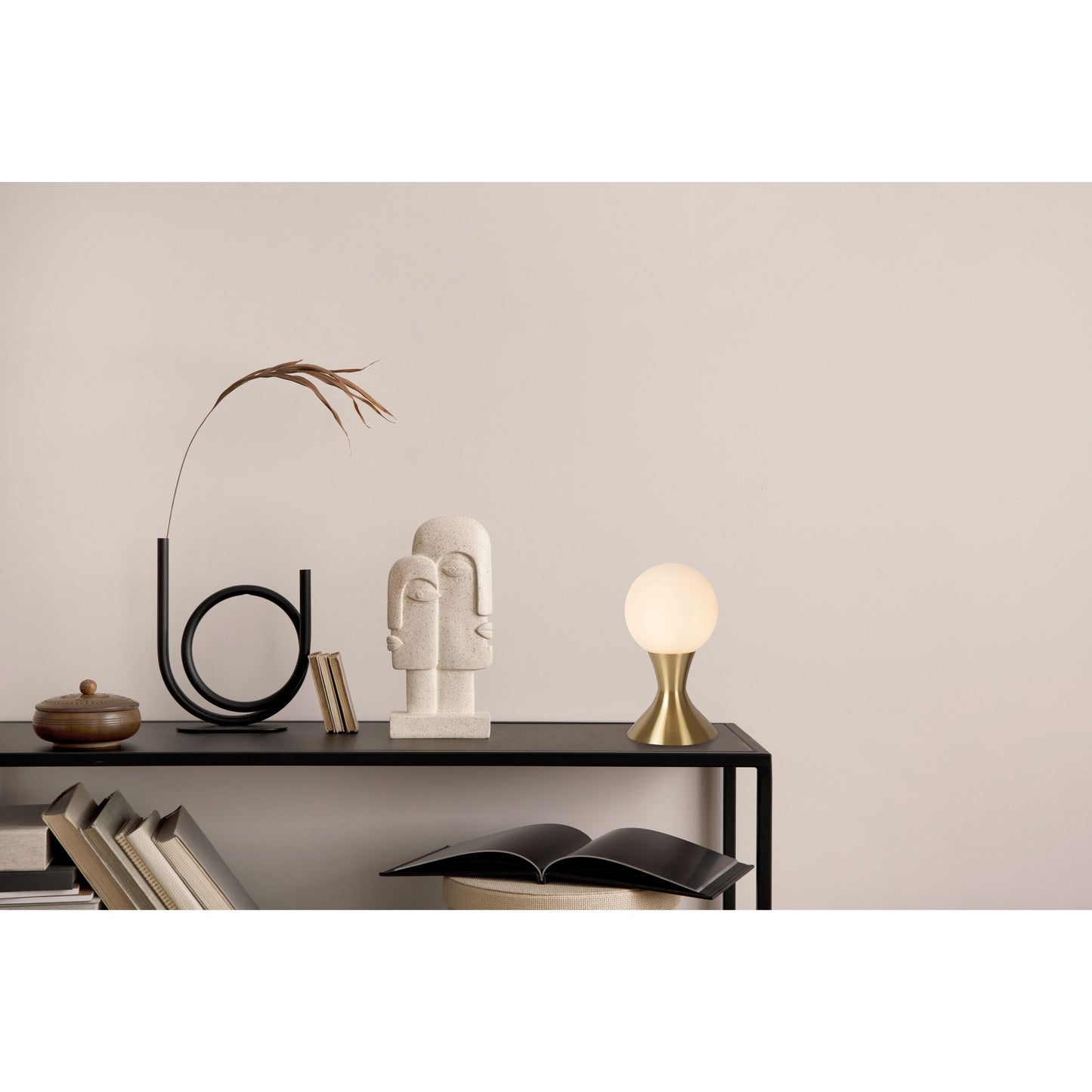 Lucide MOYA - Table lamp - Ø 12 cm - 1xG9 - Matt Gold / Brass