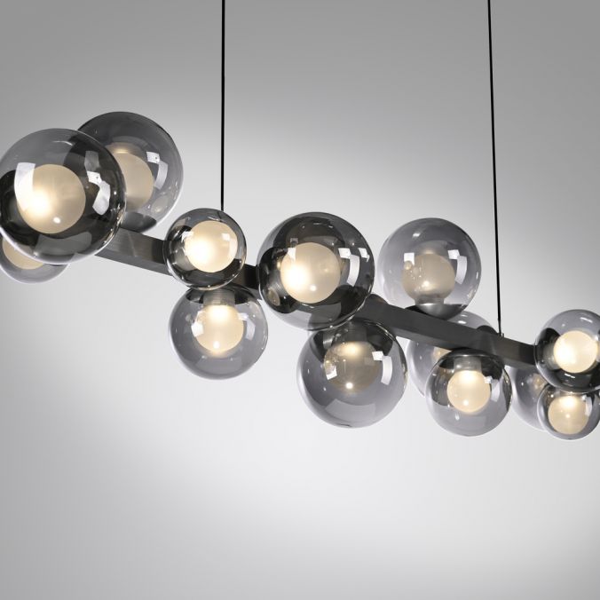 Pure E-Popup - LED Pendant Light - Grey - By Paul Neuhaus - (2557-15)