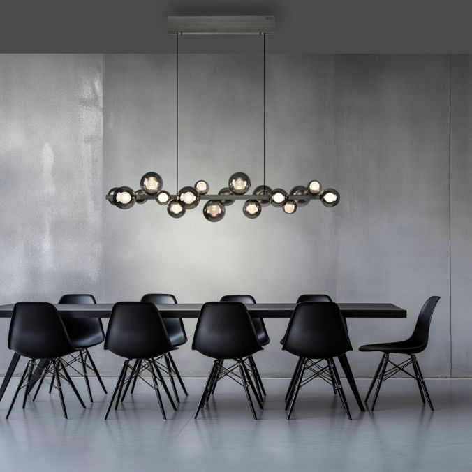 Pure E-Popup - LED Pendant Light - Grey - By Paul Neuhaus - (2557-15)