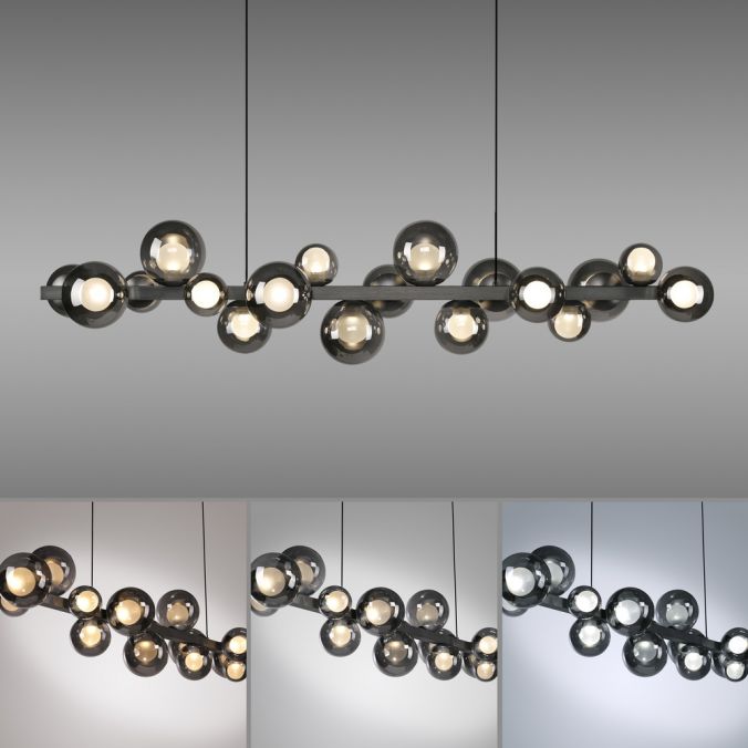 Pure E-Popup - LED Pendant Light - Grey - By Paul Neuhaus - (2557-15)