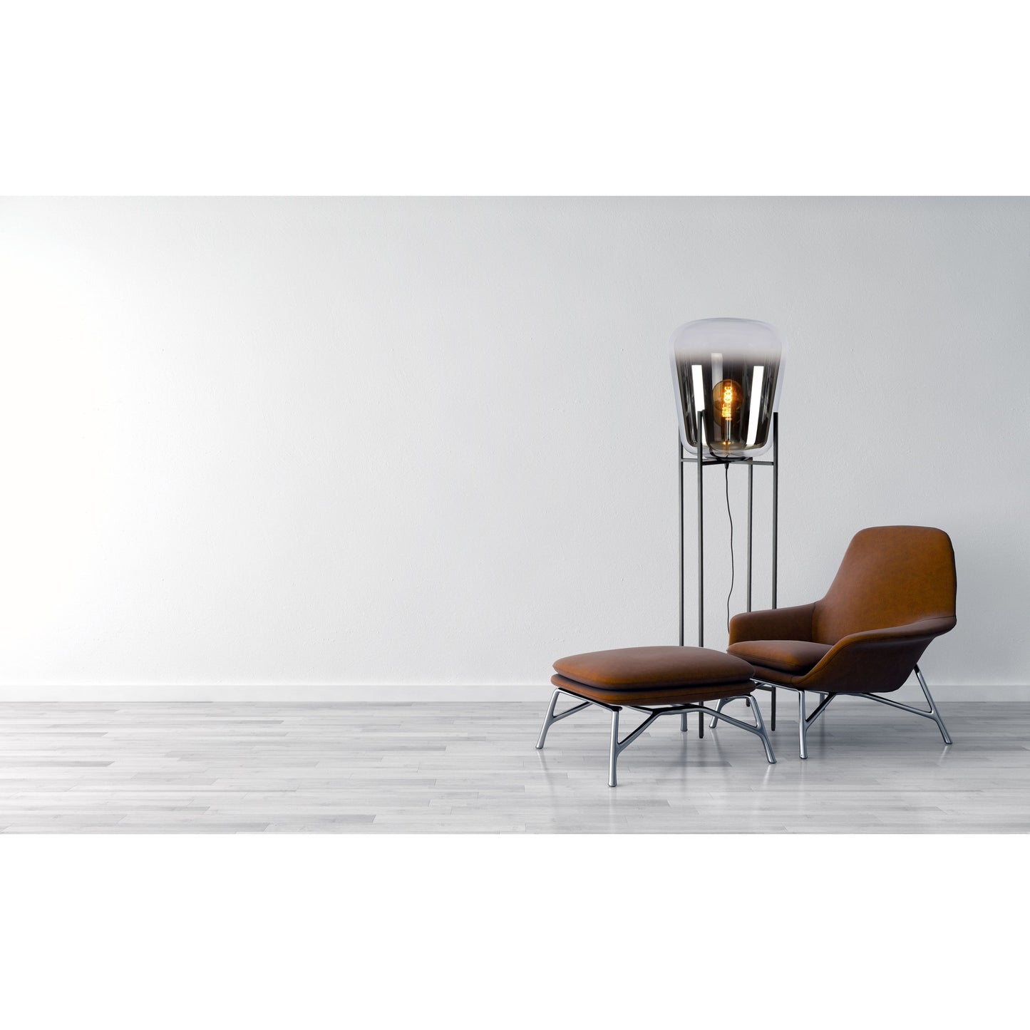 Lucide GLORIO - Floor lamp - Ø 45 cm - 1xE27 - Black