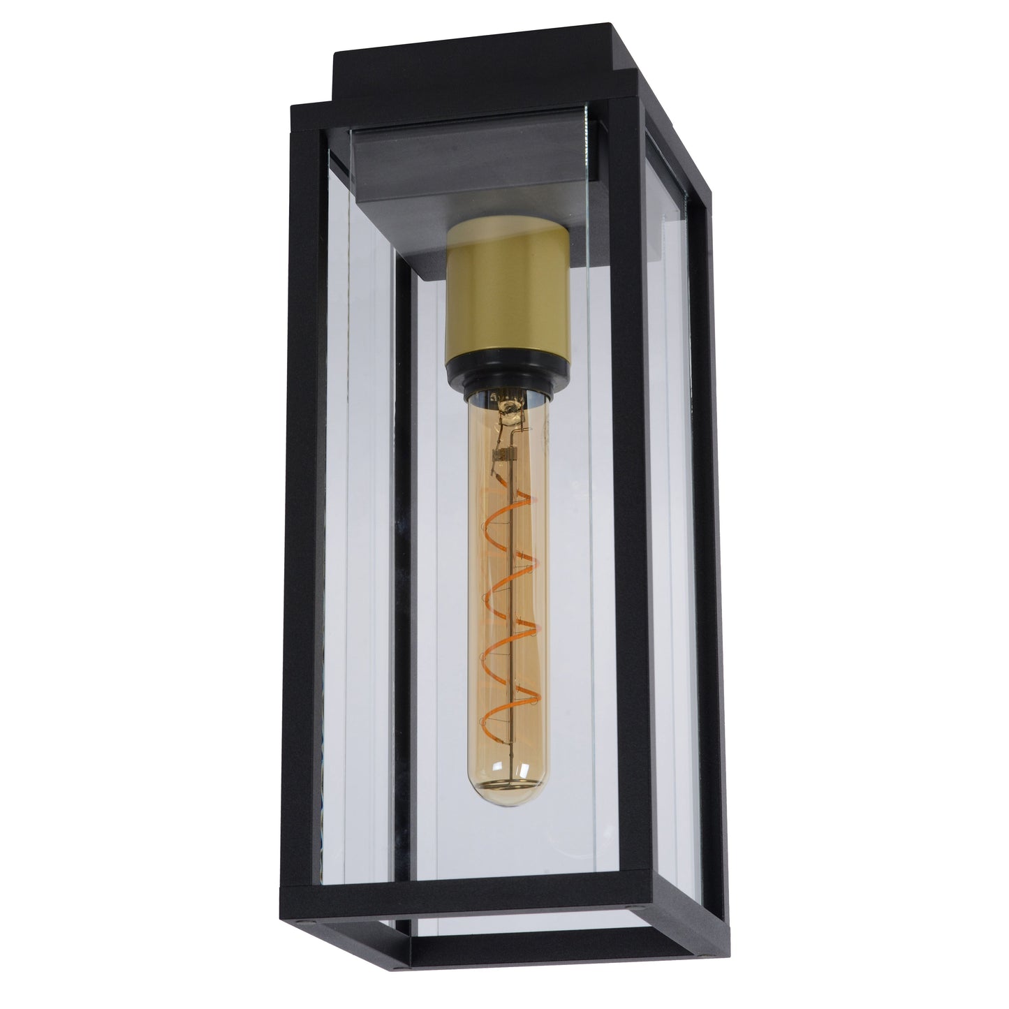 Lucide LAURENS - Flush ceiling light Indoor/Outdoor - 1xE27 - IP54 - Black