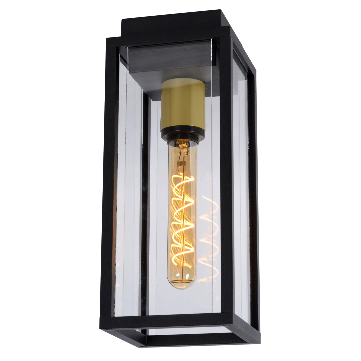 Lucide LAURENS - Flush ceiling light Indoor/Outdoor - 1xE27 - IP54 - Black