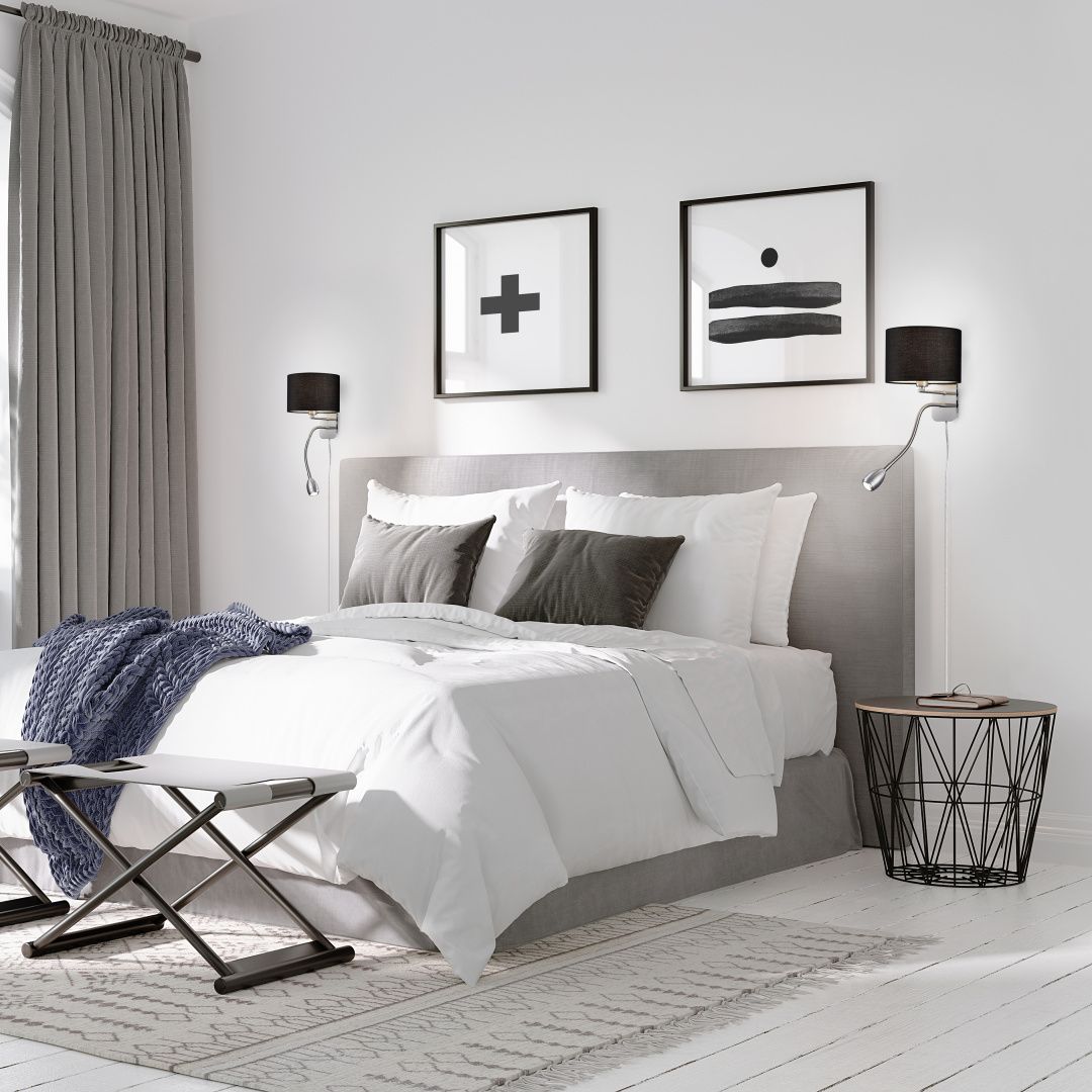 Hotel - Wall lamp - Black - Trio