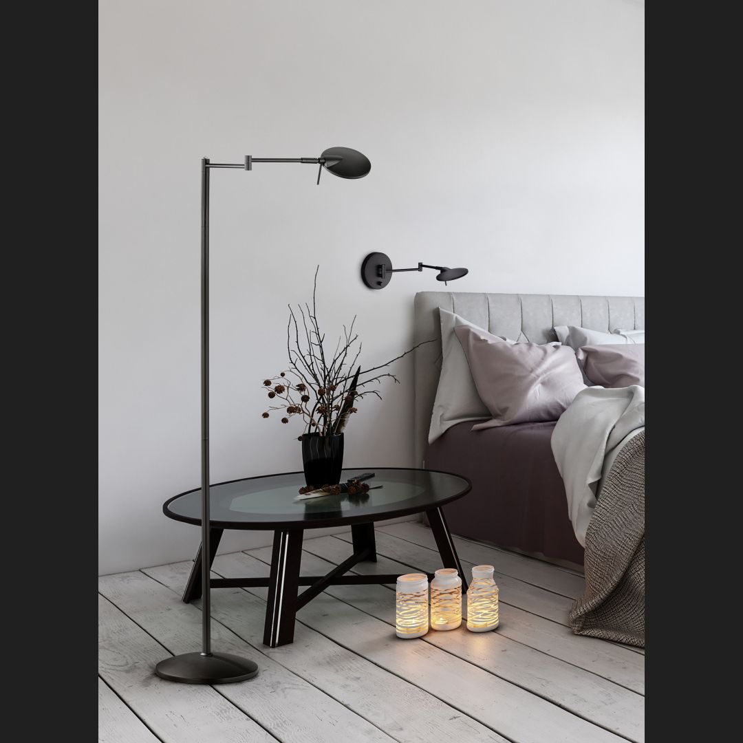 Kazan - Wall lamp - Black Matt - Trio