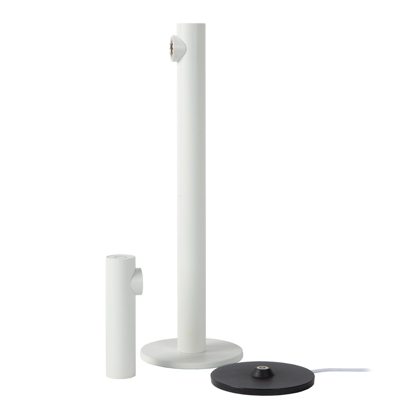 Lucide ANTRIM - Rechargeable Table lamp Indoor/Outdoor - Battery pack/batteries - LED Dim. - 1x2,2W 2700K - IP54 - With wireless charging pad - White