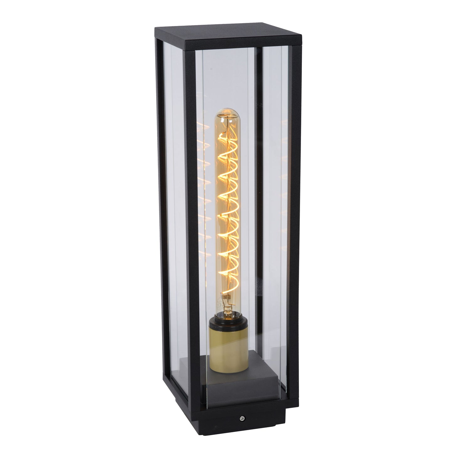 Lucide LAURENS - Bollard light - 1xE27 - IP54 - Black