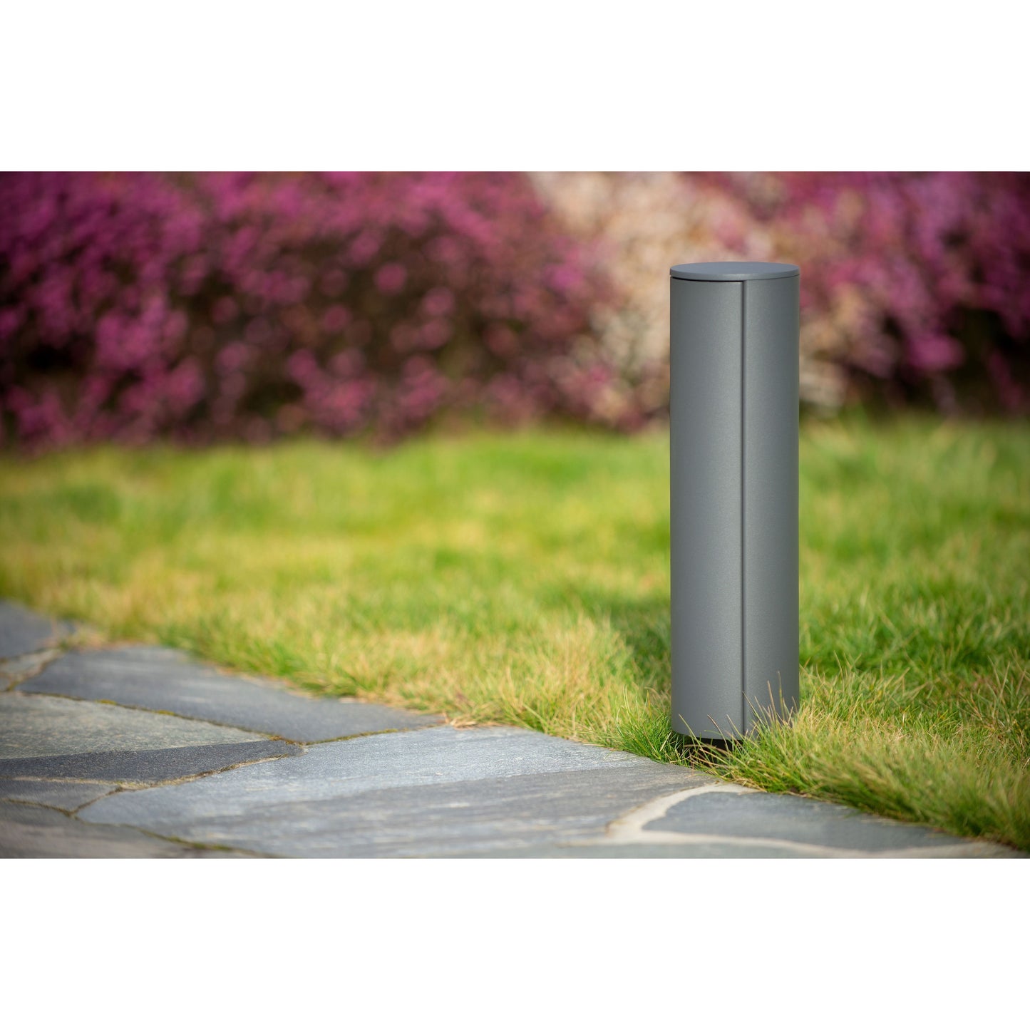 Lucide POWERPOINT - Outdoor socket column - Sockets with pin earth - Type E - FR, BE, POL, SVK & CZE standard - Ø 10 cm - IP44 - Anthracite
