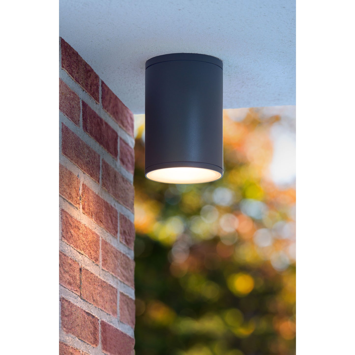 Lucide TUBIX - Ceiling spotlight Indoor/Outdoor - Ø 10,8 cm - 1xE27 - IP54 - Anthracite