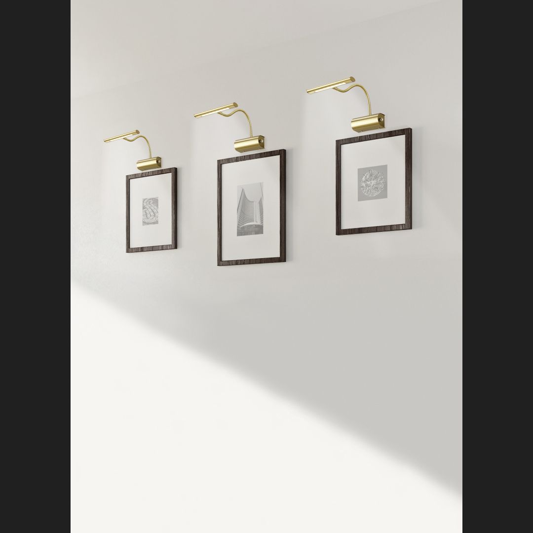 Curtis - Wall lamp - Brass Matt - Trio