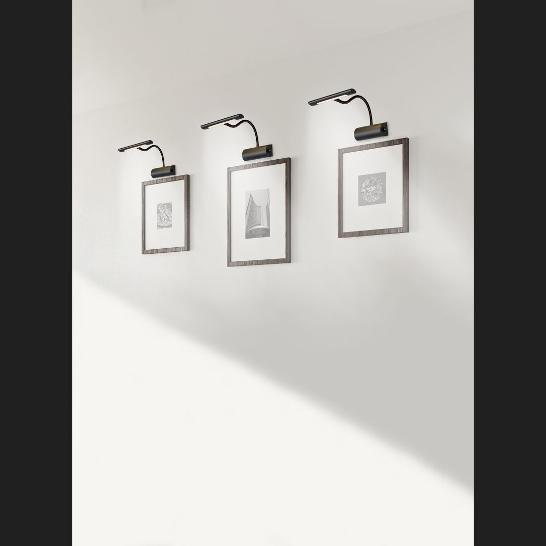 Curtis - Wall lamp - Black Matt - Trio