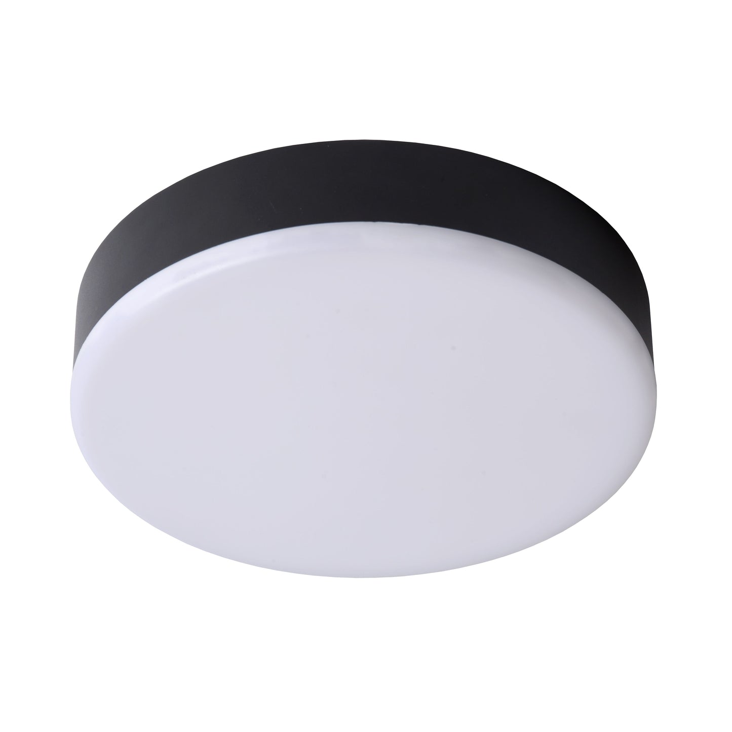 Lucide CERES-LED - Flush ceiling light Bathroom - Ø 21,5 cm - LED Dim. - 1x30W 3000K - IP44 - Black