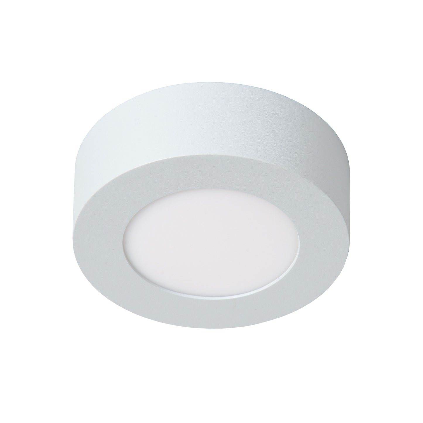 Lucide BRICE-LED - Flush ceiling light Bathroom - Ø 11,7 cm - LED Dim. - 1x8W 3000K - IP44 - White