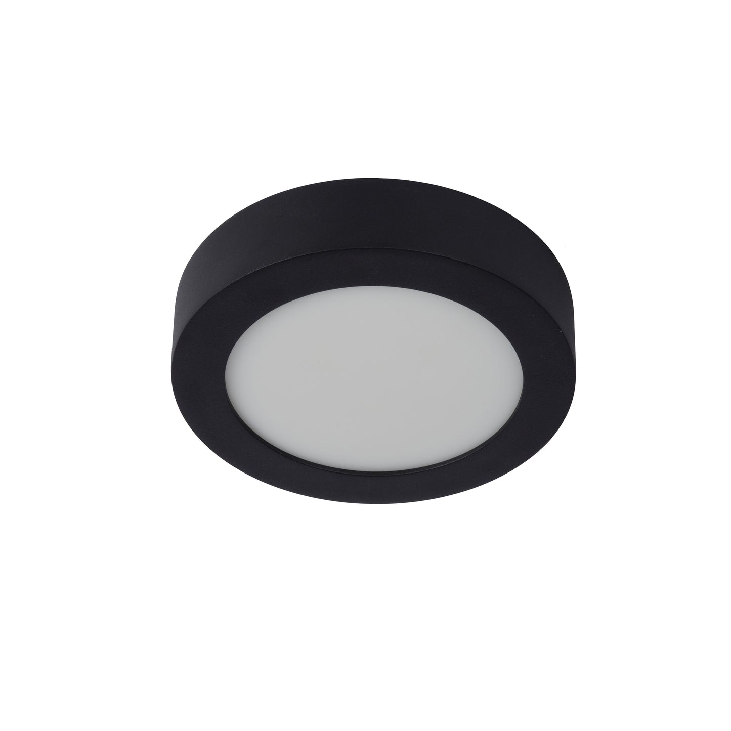 Lucide BRICE-LED - Flush ceiling light Bathroom - Ø 18 cm - LED Dim. - 1x12W 3000K - IP44 - Black