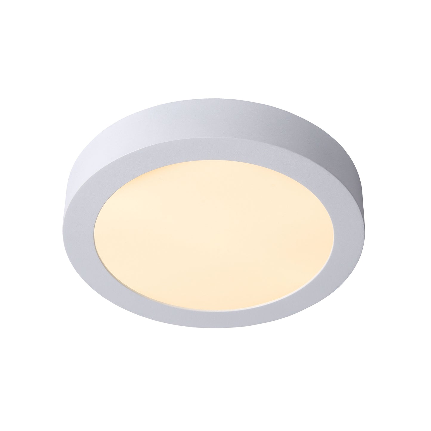 Lucide BRICE-LED - Flush ceiling light Bathroom - Ø 24 cm - LED Dim. - 1x15W 3000K - IP44 - White