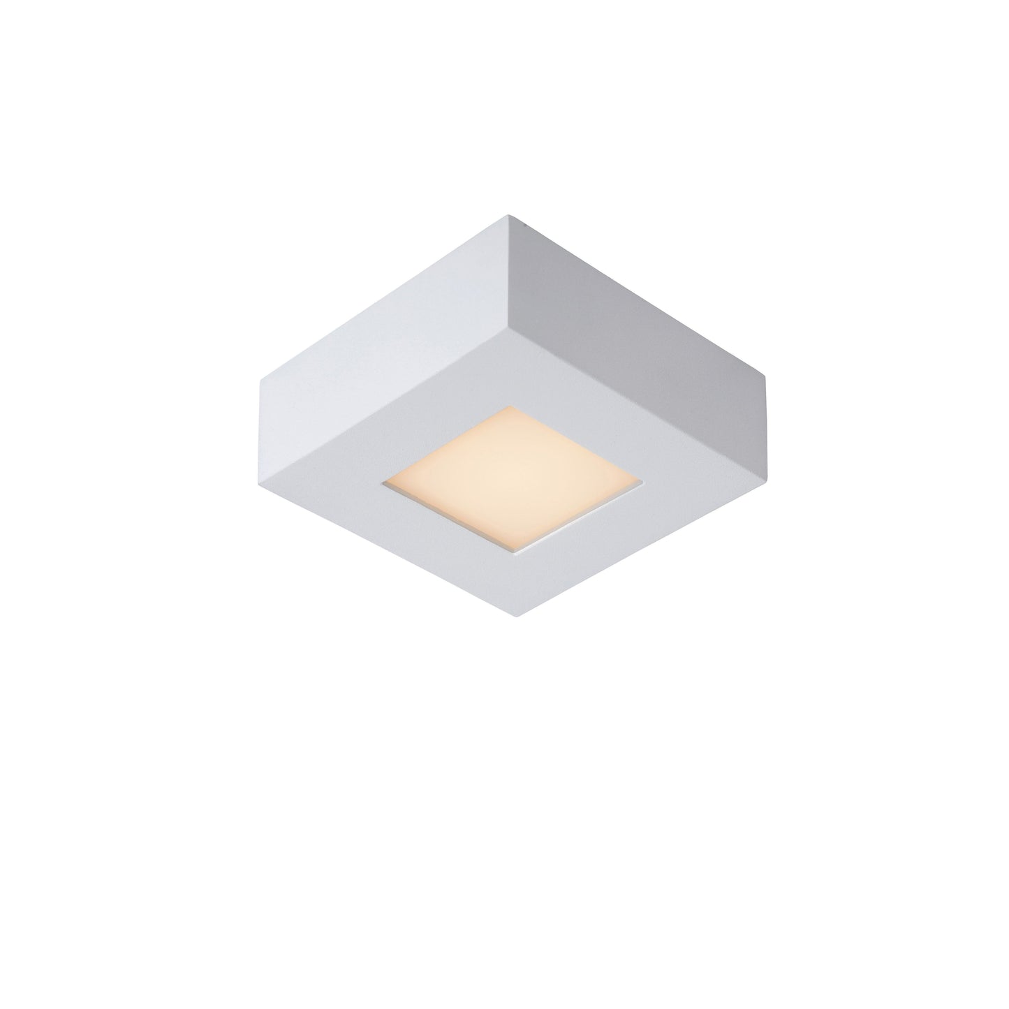 Lucide BRICE-LED - Flush ceiling light Bathroom - LED Dim. - 1x8W 3000K - IP44 - White