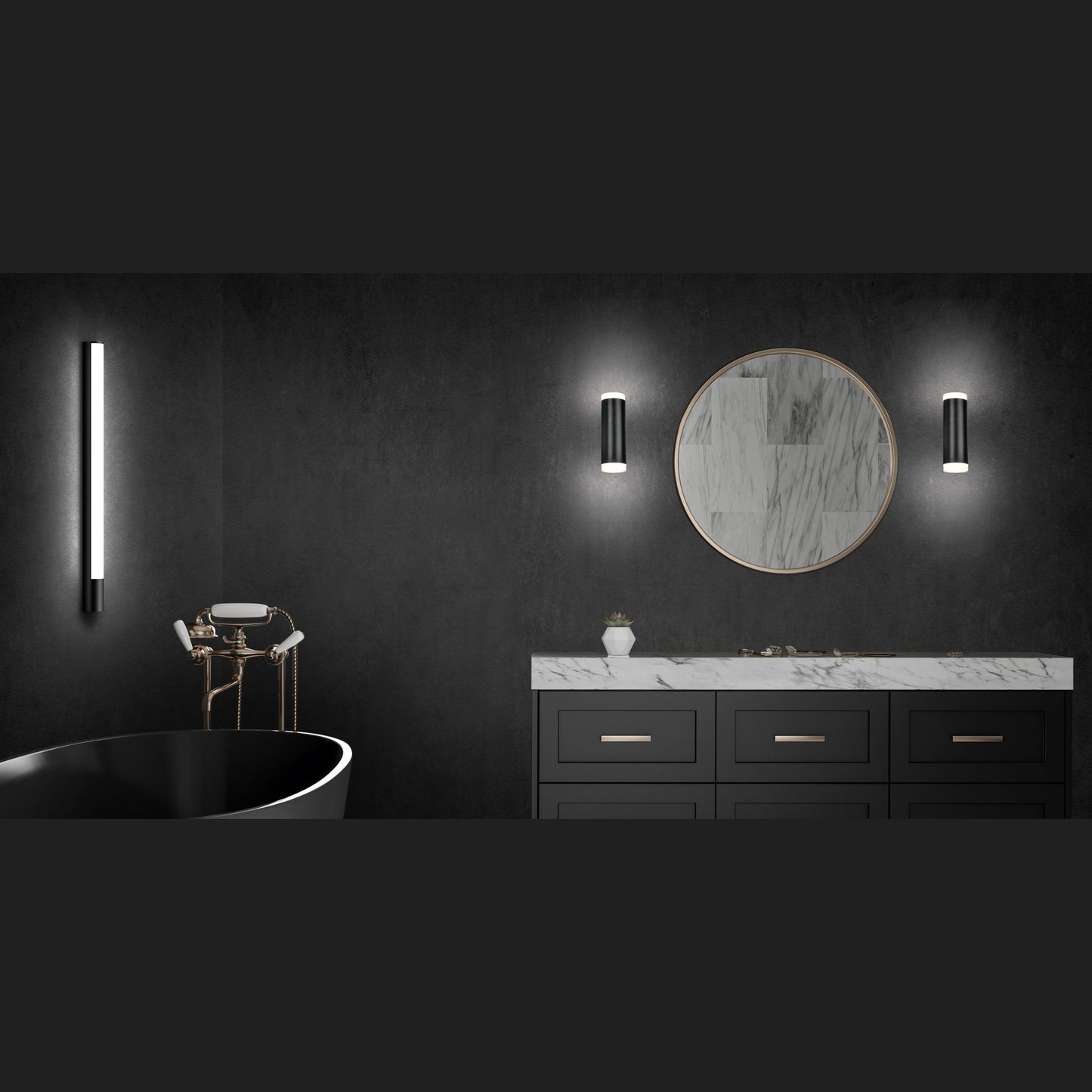Piera - Wall lamp - Black Matt - Trio