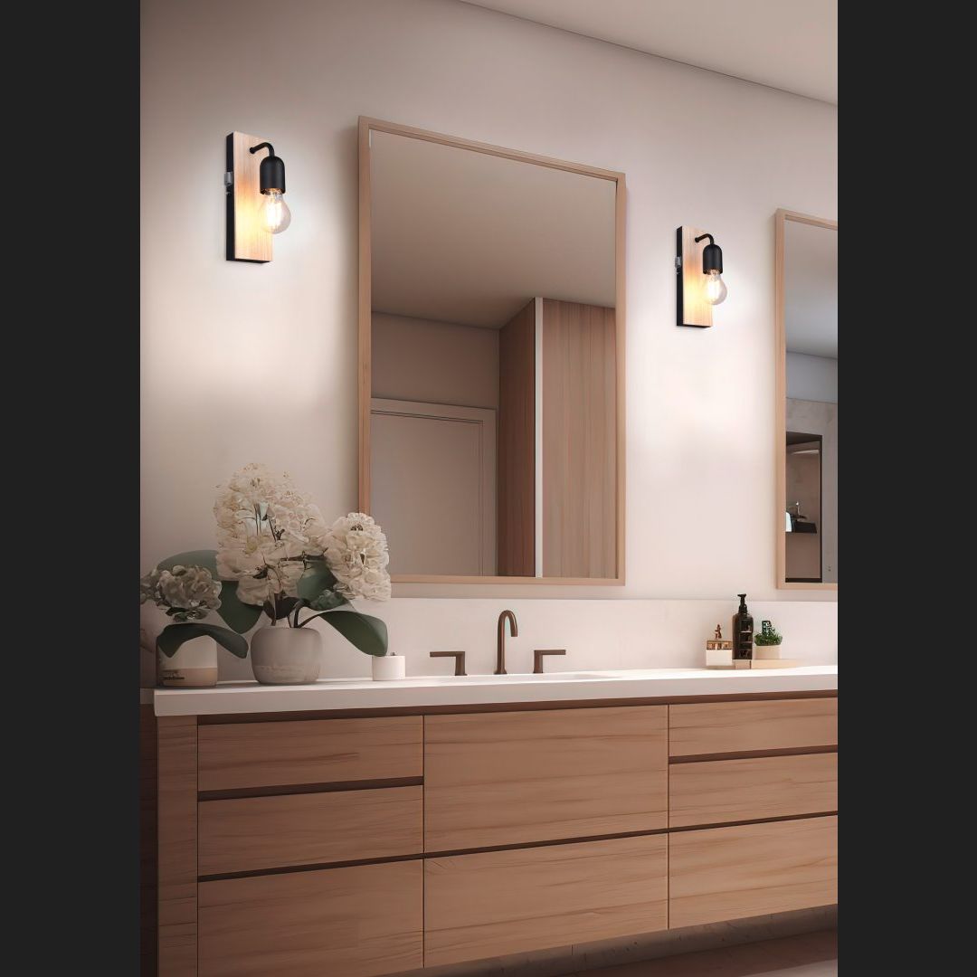 Arturo - Wall Lamp - Wood Effect - Trio - 284470132