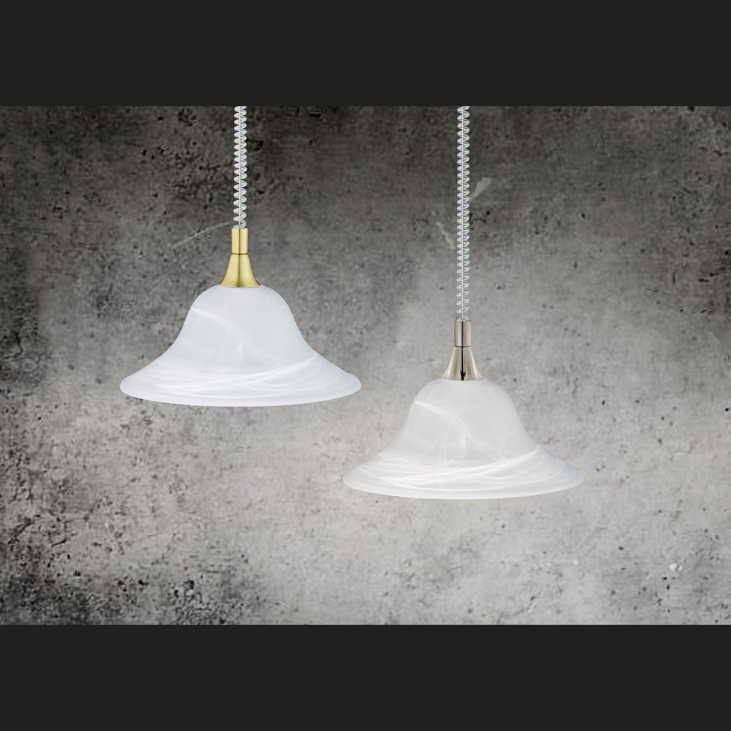 Viola - Pendant - White Brushed - Trio