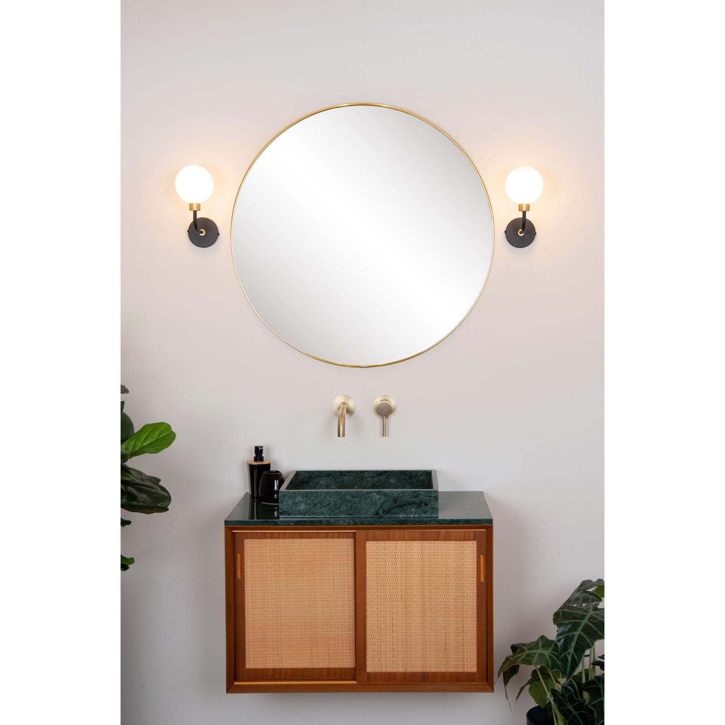 Lucide BEREND - Wall light Bathroom - 1xG9 - IP44 - Black