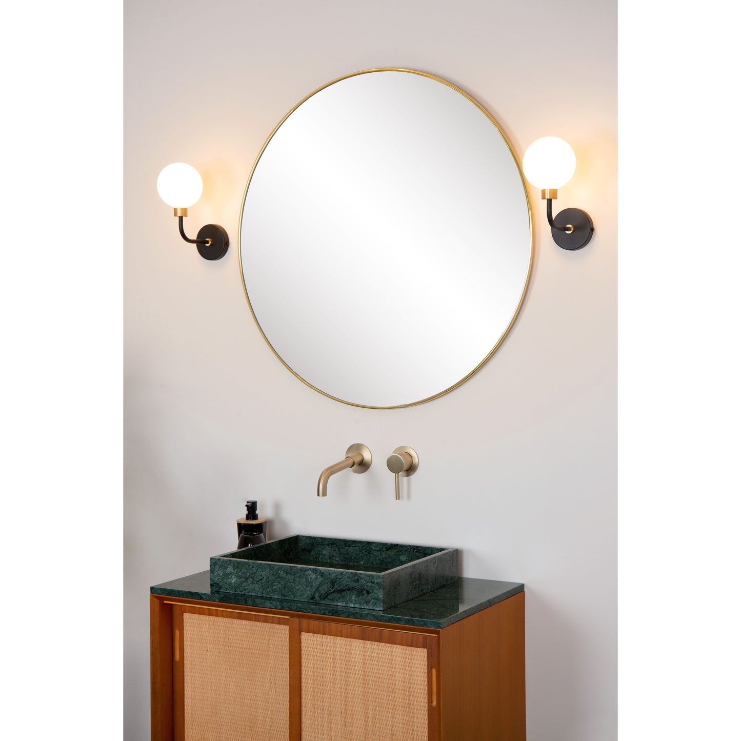 Lucide BEREND - Wall light Bathroom - 1xG9 - IP44 - Black