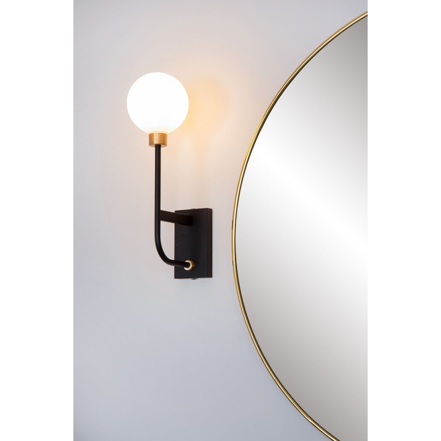 Lucide BEREND - Wall light Bathroom - 1x G9 - IP44 - Black