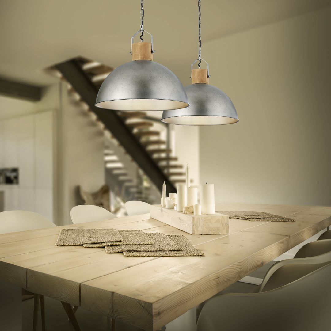 Delhi - Pendant - Nickel Antique - Trio