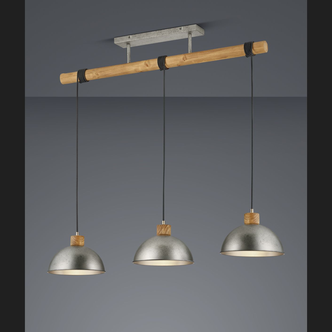 Delhi - Pendant - Nickel Antique - Trio
