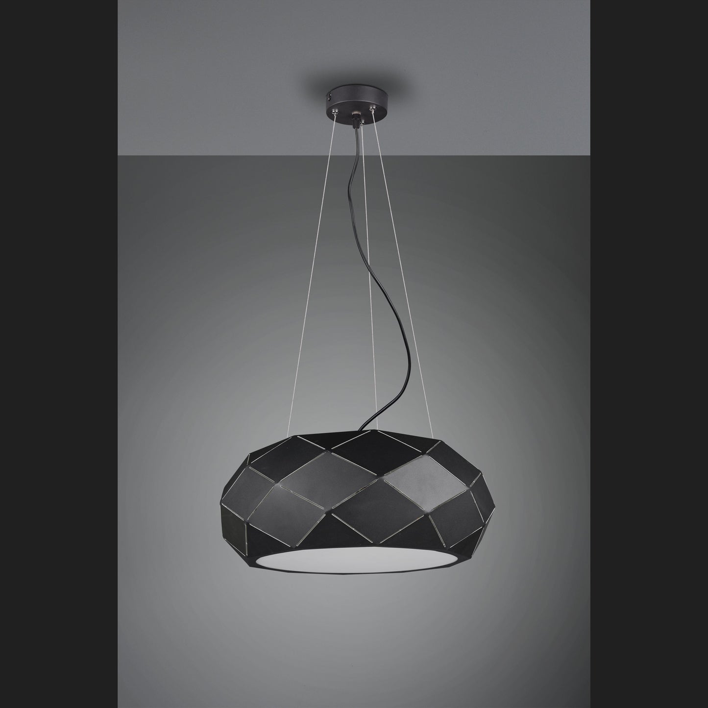 Zandor - Pendant - Black Matt - Trio