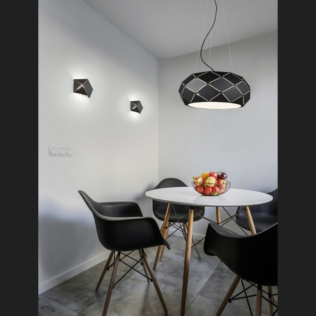 Zandor - Pendant - Black Matt - Trio